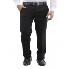 La MODE Men Formal Black & Navy Twill Trouser